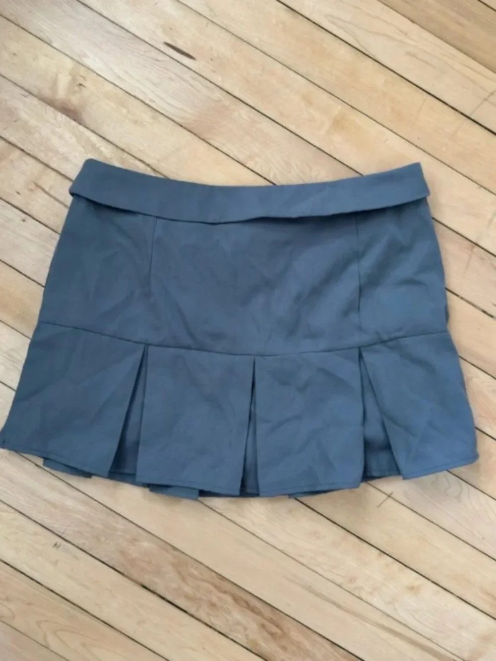 Pleated Mini Skirt with Cargo Pockets
